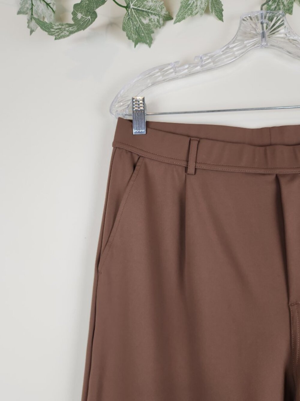 Halara Size Petite L FlexDay Stretch High Waist Pocket Straight Leg Work Pants - Picture 4 of 9